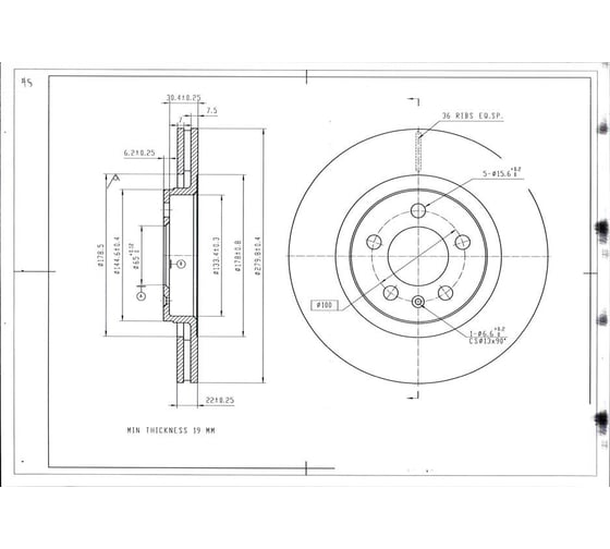 Диск тормозной BR3025S Avantech 1739824