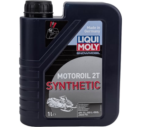 Синтетическое моторное масло для снегоходов 1л LIQUI MOLY Snowmobil Motoroil 2T Synthetic 2382