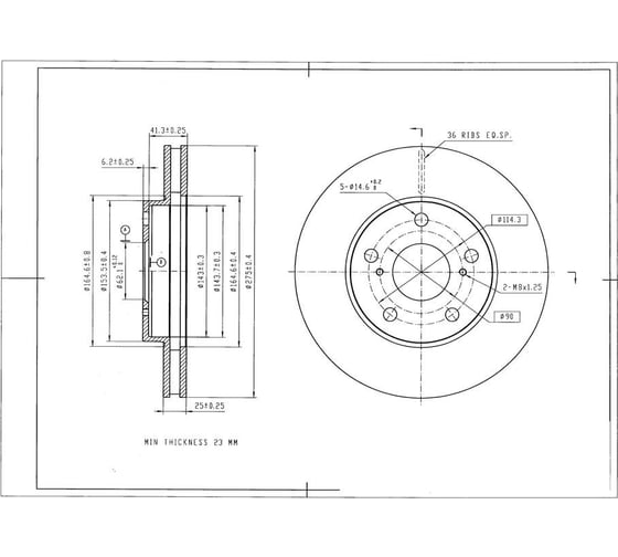 Диск тормозной BR0194S Avantech 199468