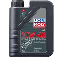 НС-синтетическое моторное масло для 4-тактных мотоциклов LIQUI MOLY Motorbike 4T 10W-40 Street 1л 7609