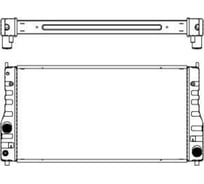 Радиатор системы охлаждения Sakura 4462-1002 44621002