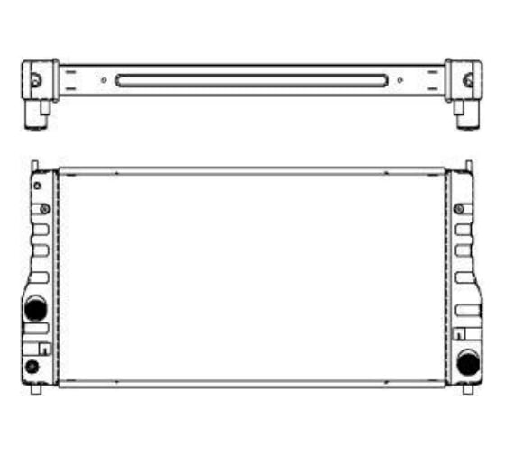 Радиатор системы охлаждения Sakura 4462-1002 44621002 1