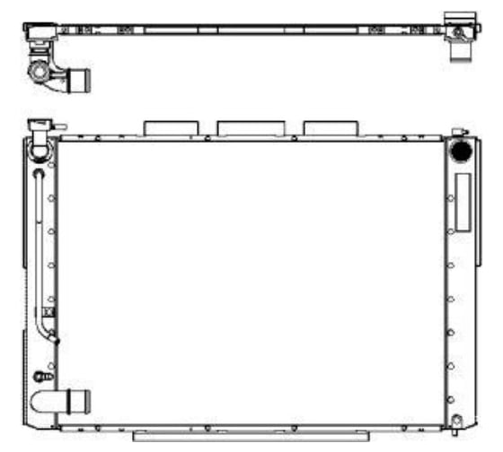 Радиатор системы охлаждения Sakura 4271-1001 42711001