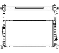 Радиатор системы охлаждения Sakura 4302-1008 43021008