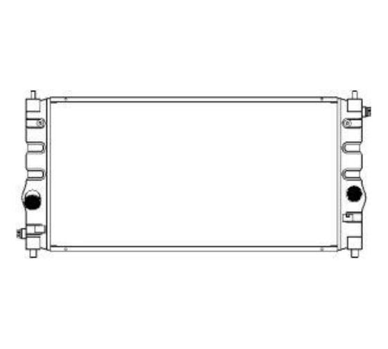 Радиатор системы охлаждения Sakura 4461-1012 44611012 1