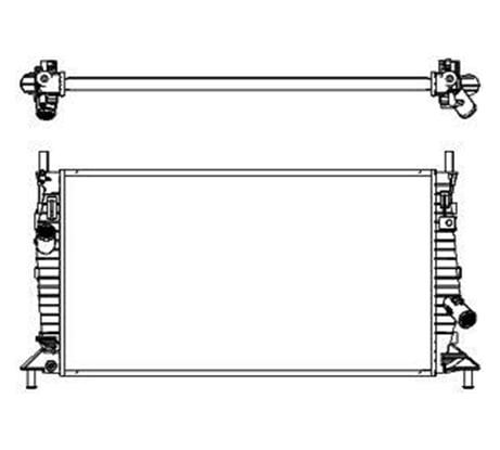 Радиатор системы охлаждения Sakura 31611011