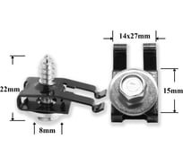 Автокрепеж металлический 10 шт Крепавто 51118107874 M2035