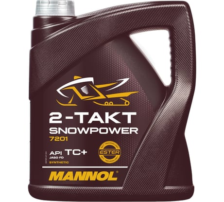 2-TAKT SNOWPOWER 4 л. MANNOL 7201 Синтетическое моторное масло для снегоходов 1431