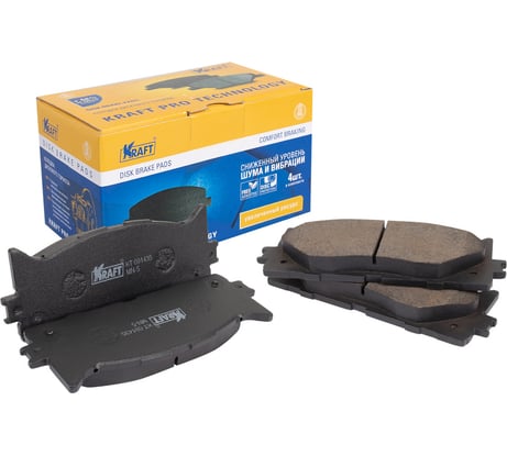 Колодки дисковые передние Toyota Camry (V40) (06-) 2.0-3.5 / Lexus ES350 (07-) 2.5-3.5 KRAFT KT 091435