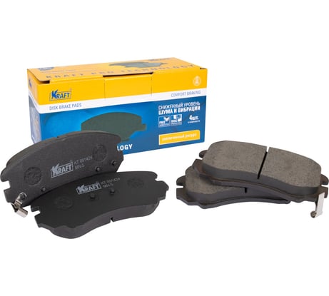 Колодки дисковые передние Hyundai Tucson (06-10) 2.1-2.7 / Kia Sportage (04-) 2.0-2.7 KRAFT KT 091424