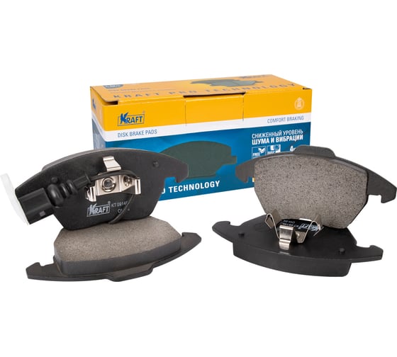 Колодки дисковые передние Skoda Octavia (04-12) / Volkswagen Polo (01-17), Passat (05-14) KRAFT KT 091462 1