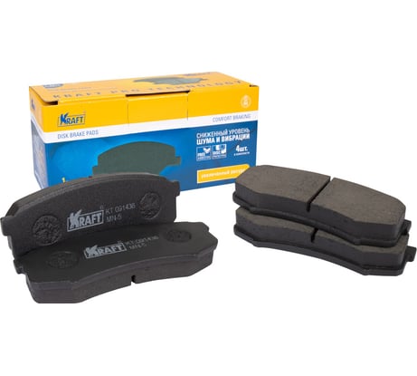Колодки дисковые задние Toyota Land Cruiser (J70/80/90/120), Prado (150) (09-) 2.7-4.2 KRAFT KT 091438