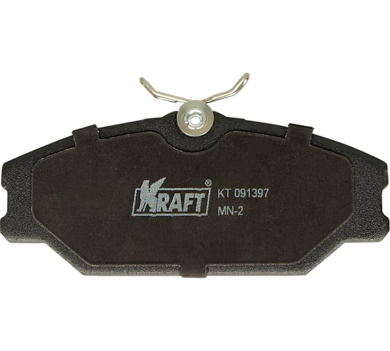 Колодки дисковые передние (с антишумовой накладкой) Renault Clio II (00-), Laguna I (93-01), Megane I (95-04), Scenic I (99-03) KRAFT KT 091397