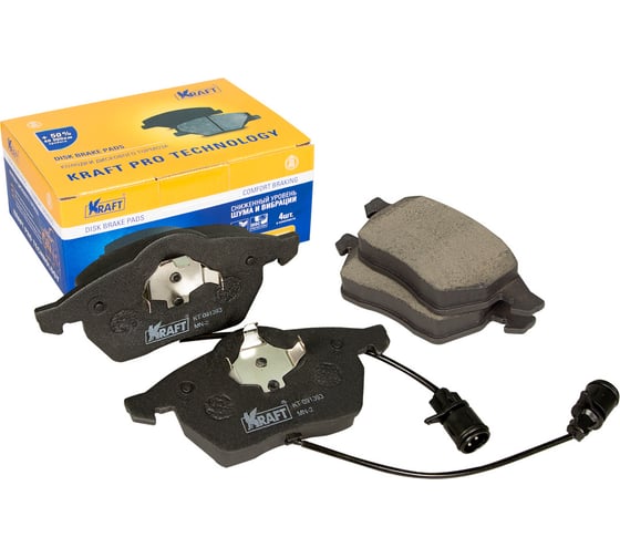 Колодки дисковые передние Audi 100 (92-94), A6 (95-99) KRAFT KT 091393 1