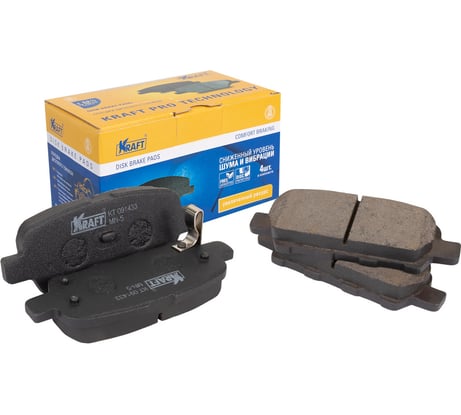 Колодки дисковые задние Nissan Tiida (07-), Juke (10-), Teana (08-) 1.6-3.5 KRAFT KT 091433