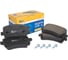 Колодки дисковые задние Audi A3 (03-) / Skoda Octavia (04-13) 1.6-2.0 / VW Golf V (03-06) 1.4-2.0 KRAFT KT 091440 1