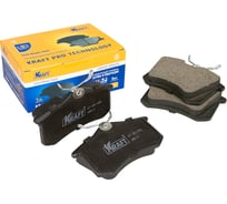 Колодки дисковые задние (с антишумовой накладкой) Audi A3 (96-13) / Citroen C4 (04-) / Peugeot KRAFT KT 091399