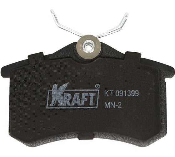 Колодки дисковые задние (с антишумовой накладкой) Audi A3 (96-13) / Citroen C4 (04-) / Peugeot KRAFT KT 091399