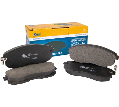 Колодки дисковые передние Nissan Juke (10-20), Teana (06-14), Tiida (07-14) KRAFT KT 091461
