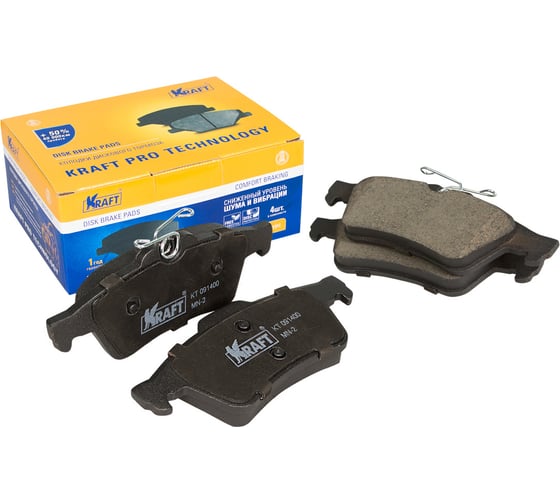 Колодки дисковые задние (с антишумовой накладкой) Ford Focus (04-) / Mazda 3 (04-) KRAFT KT 091400 1