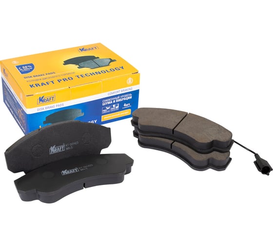Колодки дисковые передние Citroen Jumper (94-), Fiat Ducato (94-), Peugeot Boxer (94-) 1.9-2.8 KRAFT KT 091423 1