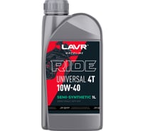 Моторное масло MOTO RIDE UNIVERSAL 4T 10W40 SM, 1 л LAVR Ln7745