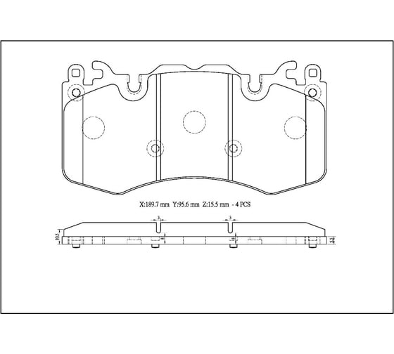 Колодки тормозные дисковые AV144 (противоскрипная пластина в комплекте) Avantech 1740204