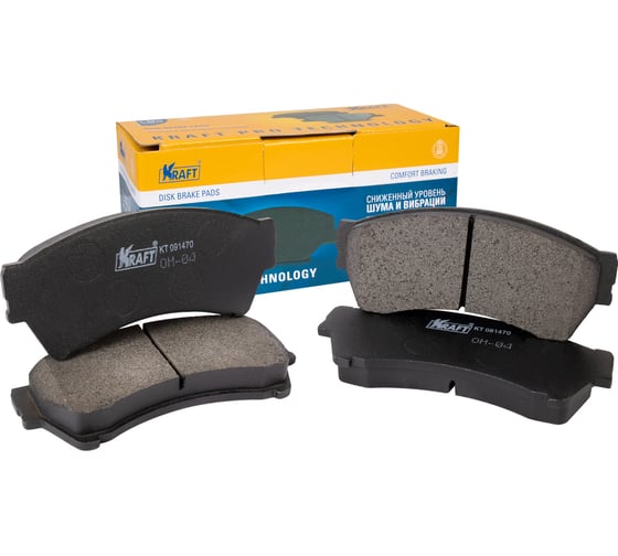 Колодки дисковые передние Mazda 6 (08-12) KRAFT KT 091470 1