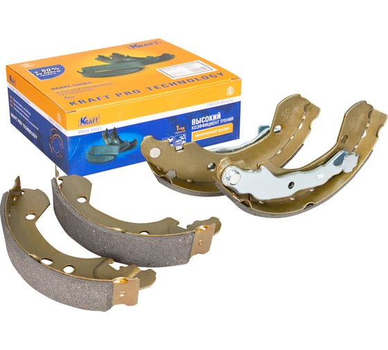 Колодки тормозные барабанные Nissan Micra III (03-10), Note / Renault Clio III (05-) KRAFT KT 091548 1