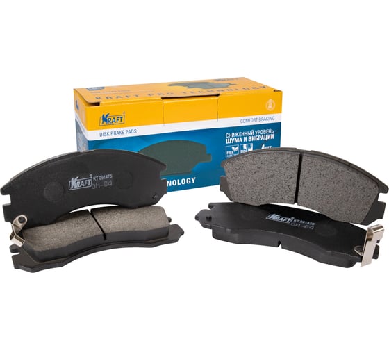 Колодки дисковые передние Mitsubishi Galant (92-04), Outlander (03-12) KRAFT KT 091475 1