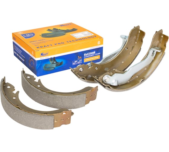 Колодки тормозные барабанные Hyundai Coupe, Elantra, Matrix KRAFT KT 091512 1