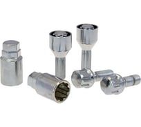 Комплект секретных болтов M12x1.25 мм, H=28 мм, вращ. кольцо, хром NORM 372110X2
