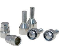 Комплект секретных болтов M12x1.5 мм, H=28 мм, вращ. кольцо, хром NORM 375110X2