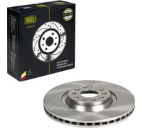 Диск тормозной TRIALLI для автомобилей Skoda Octavia A7 (13-) / VW Golf VII (12-) передний d=340 окрашенный (2 шт.) DF 180130