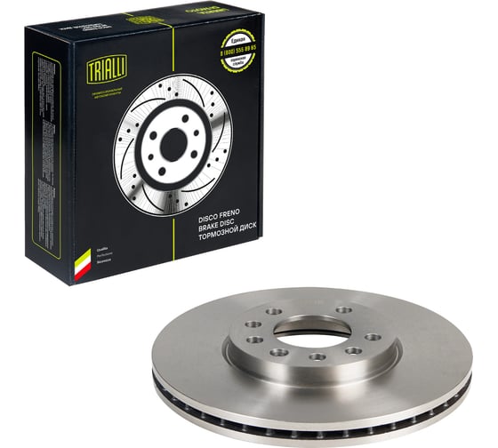 Диск тормозной передний для автомобилей Opel Vectra B / SAAB 9-3 / 9-5 R15 d=288 TRIALLI DF 210211