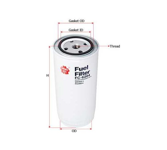 Фильтр топливный Sakura FC6204