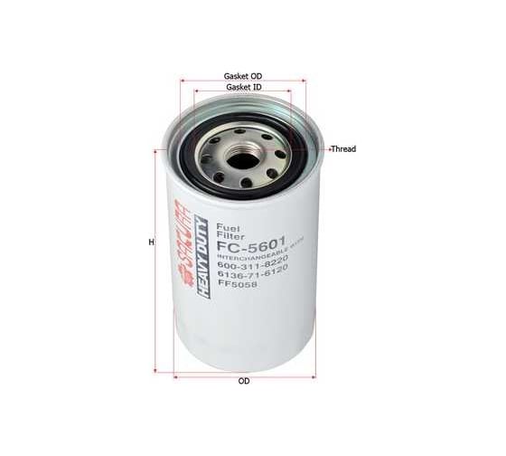 Фильтр топливный Sakura FC5601