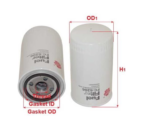 Фильтр топливный Sakura FC6206