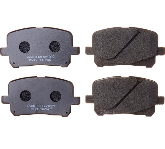 Колодки тормозные дисковые AV1027 (противоскрипная пластина в комплекте) Avantech 109785 1