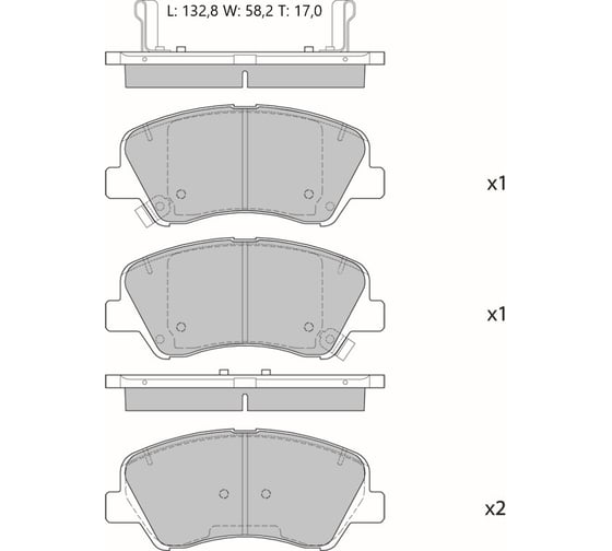 Колодки тормозные дисковые AV1205 (противоскрипная пластина в комплекте) Avantech 1736082