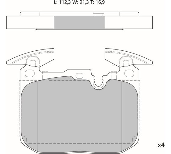 Колодки тормозные дисковые AV066 (противоскрипная пластина в комплекте) Avantech 1740181