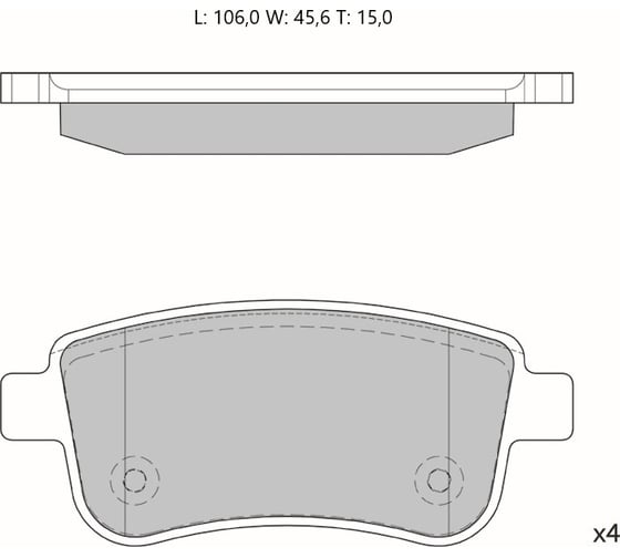 Колодки тормозные дисковые AV188 (противоскрипная пластина в комплекте) Avantech 1740226