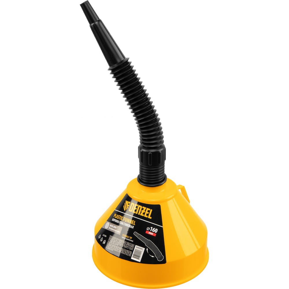 Воронка пластиковая 160 мм с металлическим ситом и гибким