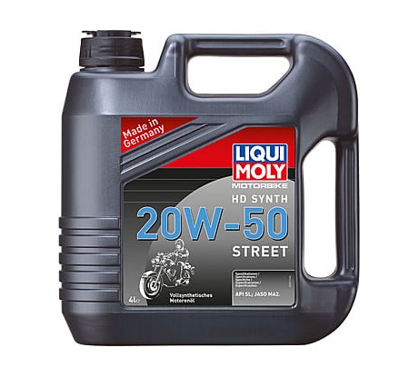 Синтетическое моторное масло для 4-тактных мотоциклов LIQUI MOLY Motorbike HD Synth Street 20W-50 SL 4л 3817