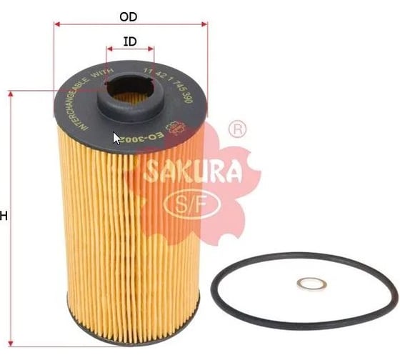 Фильтр масляный Sakura EO3002
