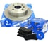 Диски тормозные 2 шт с колодками задние комплект для а/м Chevrolet Lacetti Riginal RGDF7381KIT 1