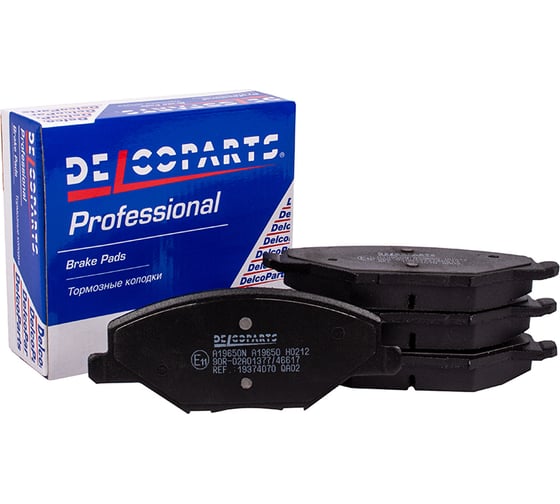 Колодки тормозные передние Delcoparts 19374070 1