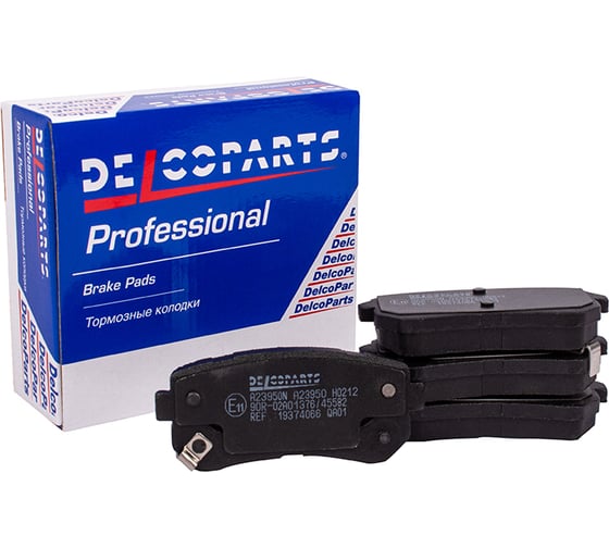 Колодки тормозные задние дисковые Delcoparts 19374066 1