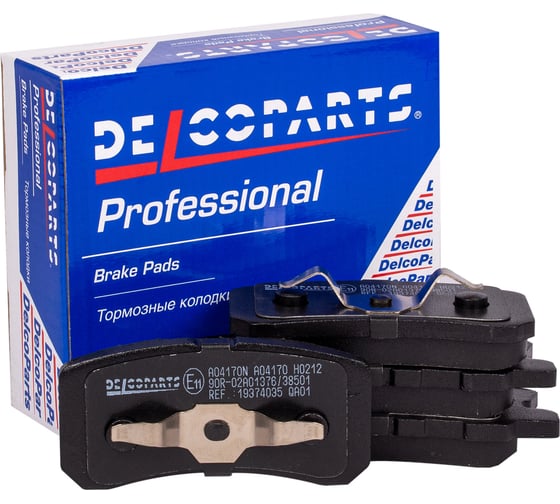 Колодки тормозные задние дисковые Delcoparts 19374035