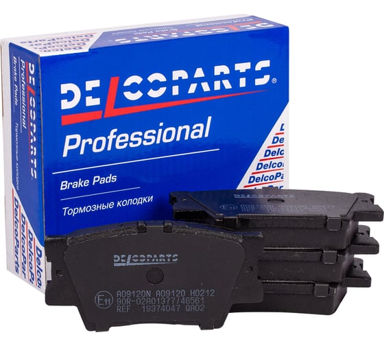 Колодки тормозные задние дисковые Delcoparts 19374047 1